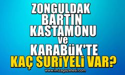 Zonguldak, Bartın, Karabük ve Kastamonu'da kaç tane Suriyeli yaşıyor?