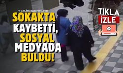 Sokakta kaybetti, sosyal medyada buldu!