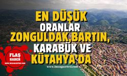 TÜİK açıkladı! En düşük oranlar Zonguldak, Bartın, Karabük ve Küthaya'da...