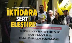 Zonguldak BESK'ten iktidara sert eleştiri! "Sizin yediğiniz, içtiğiniz sofrayı kaldırmayı kabul etmiyoruz"