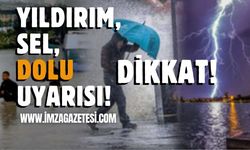 Dikkat! Zonguldak, Bolu, Düzce, Karabük, Çankırı, Kırıkkale ve Bartın’a yıldırım, dolu ve sel uyarısı!