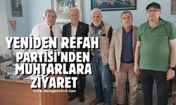 Yeniden Refah Partisi Zonguldak İl Teşkilatı'ndan mahalle muhtarlarına ziyaret