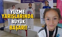 Zonguldak'ta yüzme yarışlarında büyük başarı!