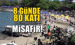 Bartın'ın Amasra ilçesi 8 günde 80 katı misafir ağırladı!