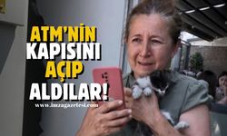 ATM kapısını açıp içinden aldılar!