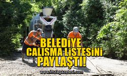 Belediye çalışmaları listeledi