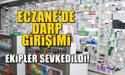 Eczane içerisinde darp ettiler!