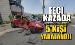 Feci kazada 5 kişi yaralandı!