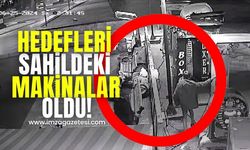 Hırsızların hedefi sahildeki makineler oldu!