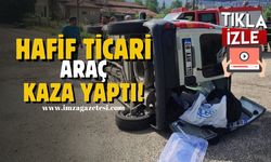 Hafif Ticari Aracın Kaza Anı!