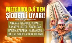 Ankara, İstanbul, Kocaeli, Sakarya, Düzce, Zonguldak, Bartın, Karabük, Kastamonu, Bolu ve Sinop'ta hava durumu