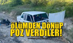 Ölümden dönüp poz verdiler!