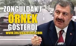 Sağlık Bakanı Fahrettin Koca, Zonguldak'ı Türkiye'ye örnek gösterdi...