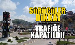 Sürücüler dikkat! Zonguldak'ta o yol trafiğe kapatıldı!