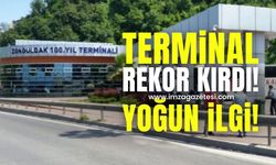 Zonguldak 100.yıl Terminal'inde rekor!