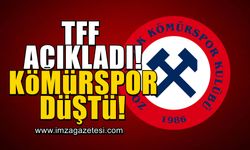 TFF, Zonguldak Kömürspor'un küme düştüğünü açıkladı!