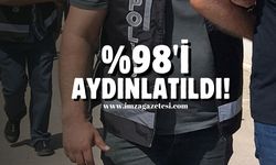 Zonguldak’ta 6 bin 170 olaydan yüzde 98’i’ aydınlatıldı!