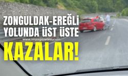 Zonguldak-Ereğli Yolunda Üst Üste kazalar!