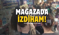 Zonguldak'ta mağazada izdiham!