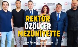 ZBEÜ rektörü Özölçer mezuniyette…