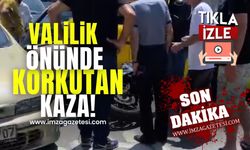 Zonguldak Valilik binası önünde kaza!