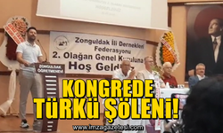 Zonguldak ili Dernekleri Federasyonu 2. Olağan Genel Kurulu’nda türkü söylendi.