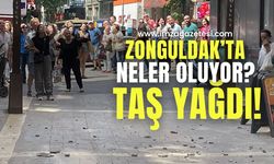 Zonguldak Kent Merkezinde Olay: Taş Yağdı!