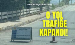 O yol trafiğe kapandı