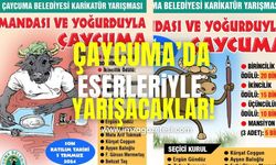 83 Karikatürist 134 Eseriyle Çaycuma'da Yarışıyor!