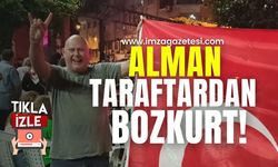 Alman taraftardan Bozkurt işareti...