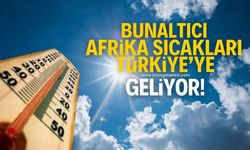 Bunaltıcı Afrika sıcakları Türkiye'ye geliyor!