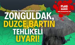 Düzce, Zonguldak ve Bartın’da İçin Kuvvetli Yağış Alarmı! Sel ve Heyelan Tehlikesi!