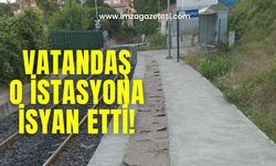 İstasyonda tepki çeken görüntü!