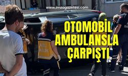 Otomobil, ambulansla çarpıştı! Yaralılar var