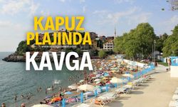 Kapuz plajında kavga!