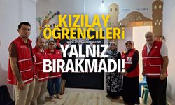 Kızılay öğrencileri yalnız bırakmadı