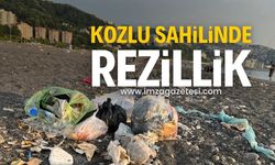 Kozlu sahilinde rezillik!