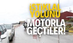 Kurtuluş Savaşı'nda cephane taşınan  İstikal Yolu'nu motorla geçtiler!