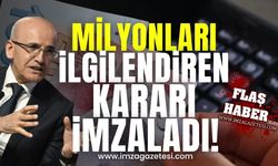 Hazine ve Maliye Bakanı Mehmet Şimşek’ten Milyonları İlgilendiren Karar!