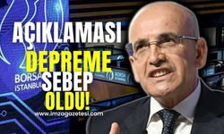 Mehmet Şimşek'in açıklaması borsada depreme sebep oldu!