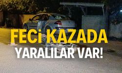 Otomobil ile motosikletin karıştığı kazada 4 yaralı