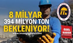 Sekiz milyar üç yüz doksan dört milyon ton bekleniyor!