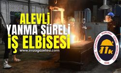 TTK'dan alevli yanma süreli iş elbisesi...