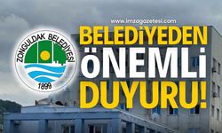 Zonguldak Belediyesi'nden Önemli Duyuru