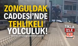 Zonguldak Caddesi'nde tehlikeli yolculuk!