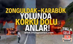 Zonguldak-Karabük Yolunda Korku Dolu Anlar!