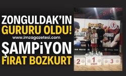 Zonguldak'a Altın Madalya: Fırat Bozkurt Şampiyon Oldu