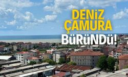 Zonguldak'ın Alaplı ilçesinde deniz çamura büründü!