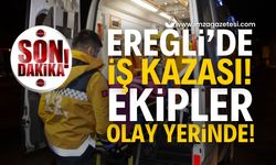 Zonguldak'ın ilçesinde iş kazası: Ekipler olay yerinde!