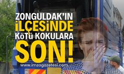 Zonguldak'ın ilçesinde kötü kokulara son!